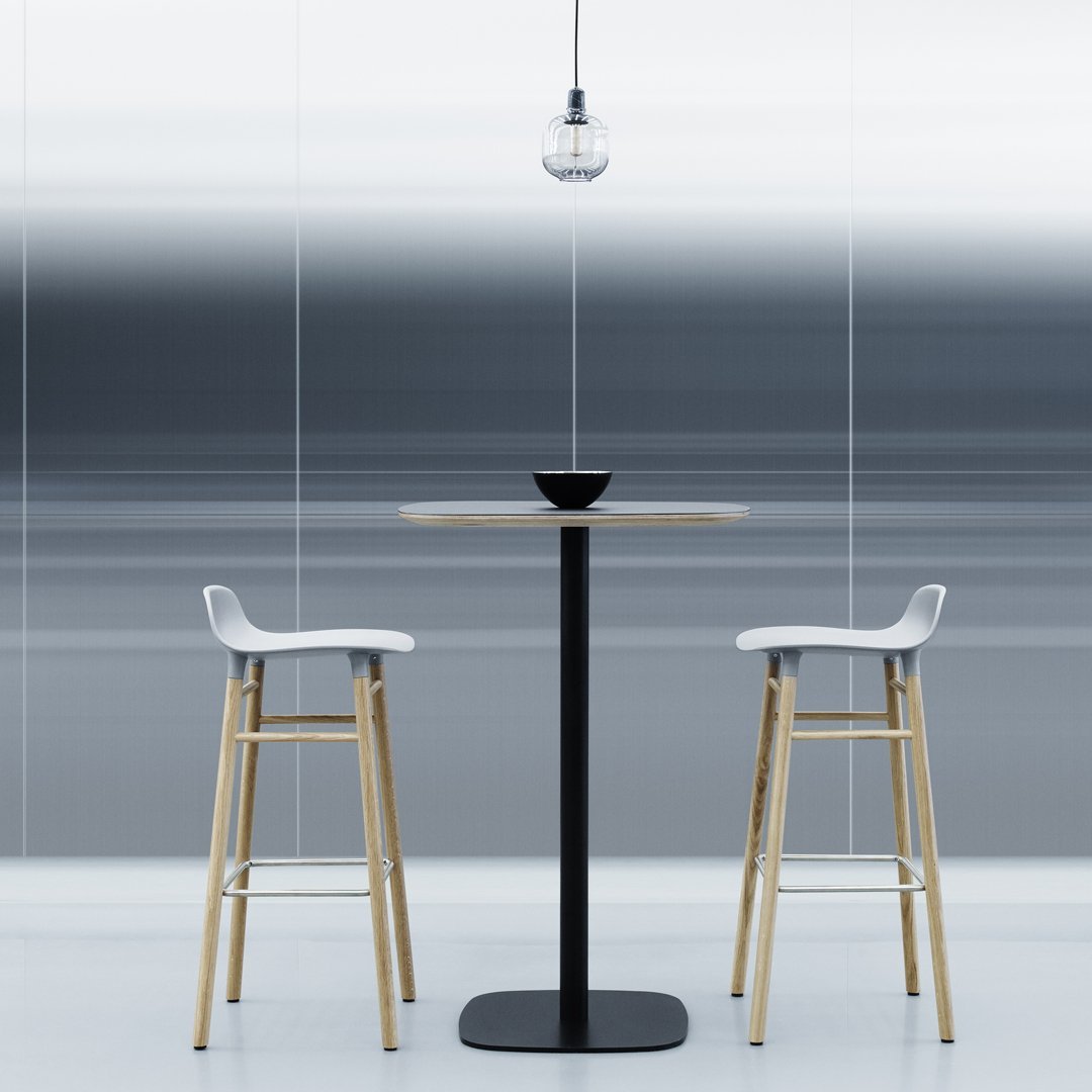 Modern Wooden Bar Stool with Sturdy Wood Legs - Counter Height Kitchen & Pub Stool for Home, Restaurant & Bar Use
