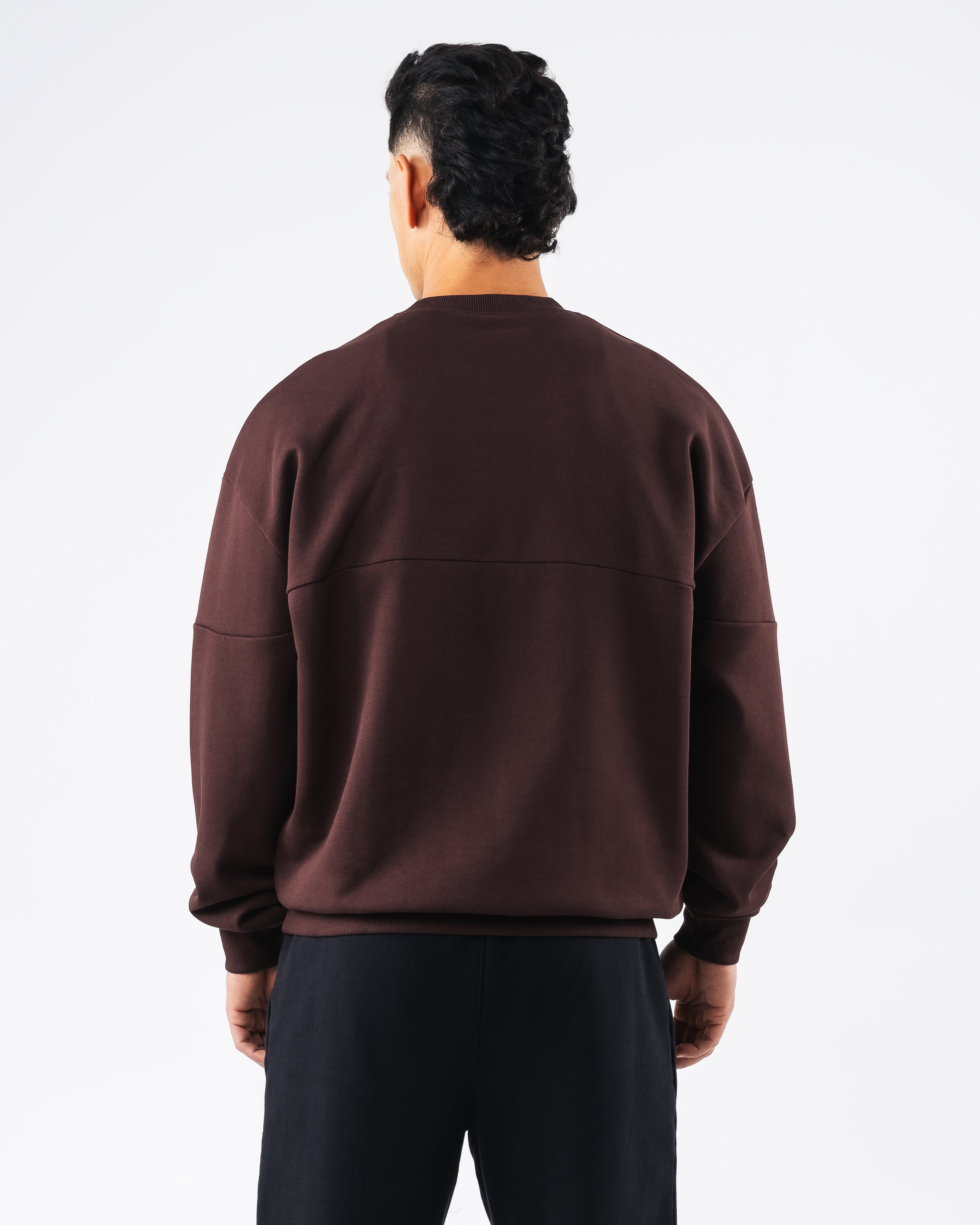Establishment Split Crewneck Sweatshirt for Women - Soft & Comfortable Deep Mauve Pullover for Casual Wear & Loungewear