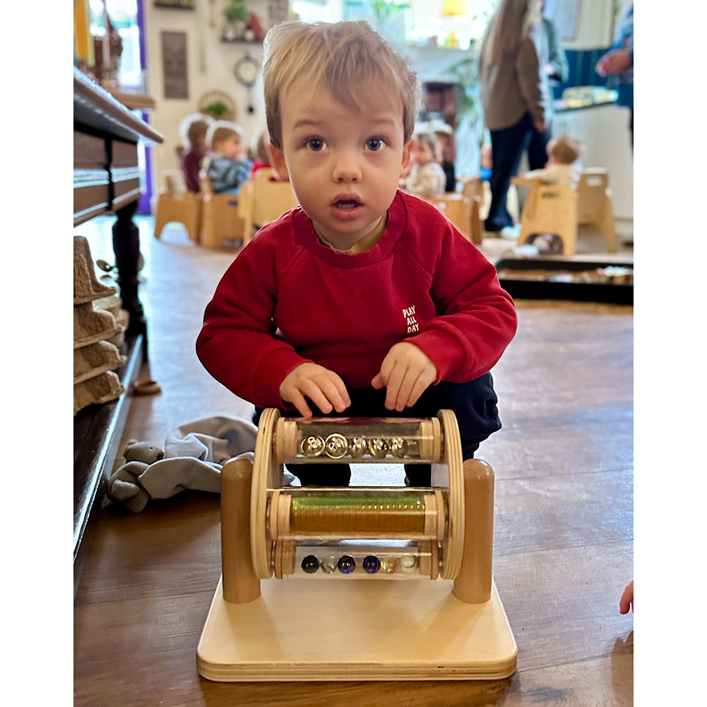 Eco-Friendly Sight & Sound Sensory Drum - Spin & Discover Activity Toy for Kids | Perfect for Sensory Play, Early Learning & Autism Therapy