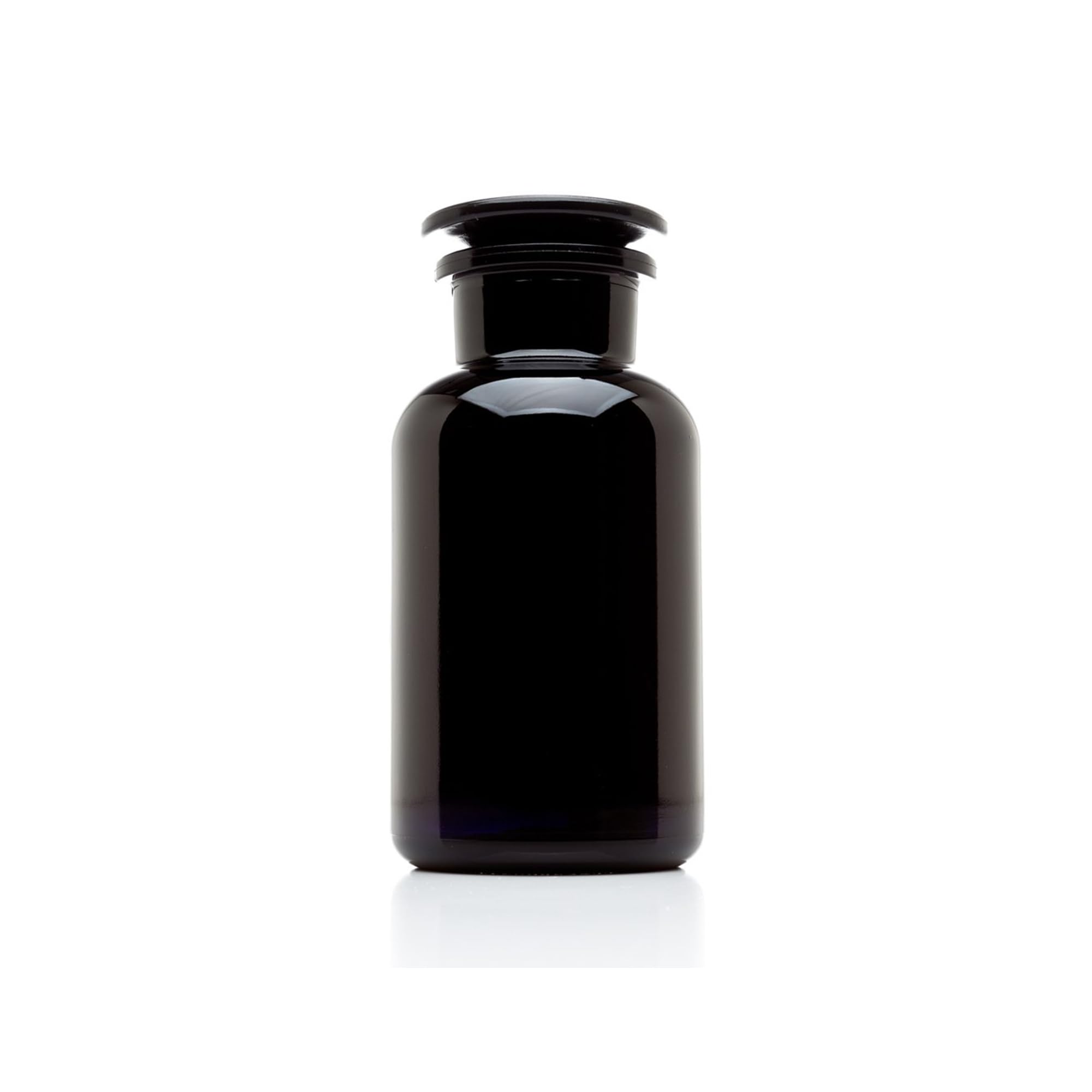 Infinity Jars 500ml (17oz) UV Protection Black Glass Apothecary Jars with Airtight Lids - 10 Pack for Tea, Coffee, Spices, Herbs & Dried Food Storage | Smell Proof, Kitchen & Pantry Organization, Home Decor