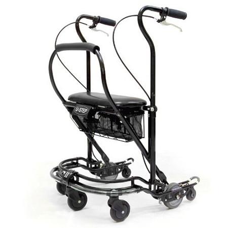 U Step II Stabilizer Walker - Lightweight Mobility Aid for Seniors & Adults with Adjustable Height & Foldable Design - Ideal for Indoor & Outdoor Use, Post-Surgery Recovery & Daily Walking Support