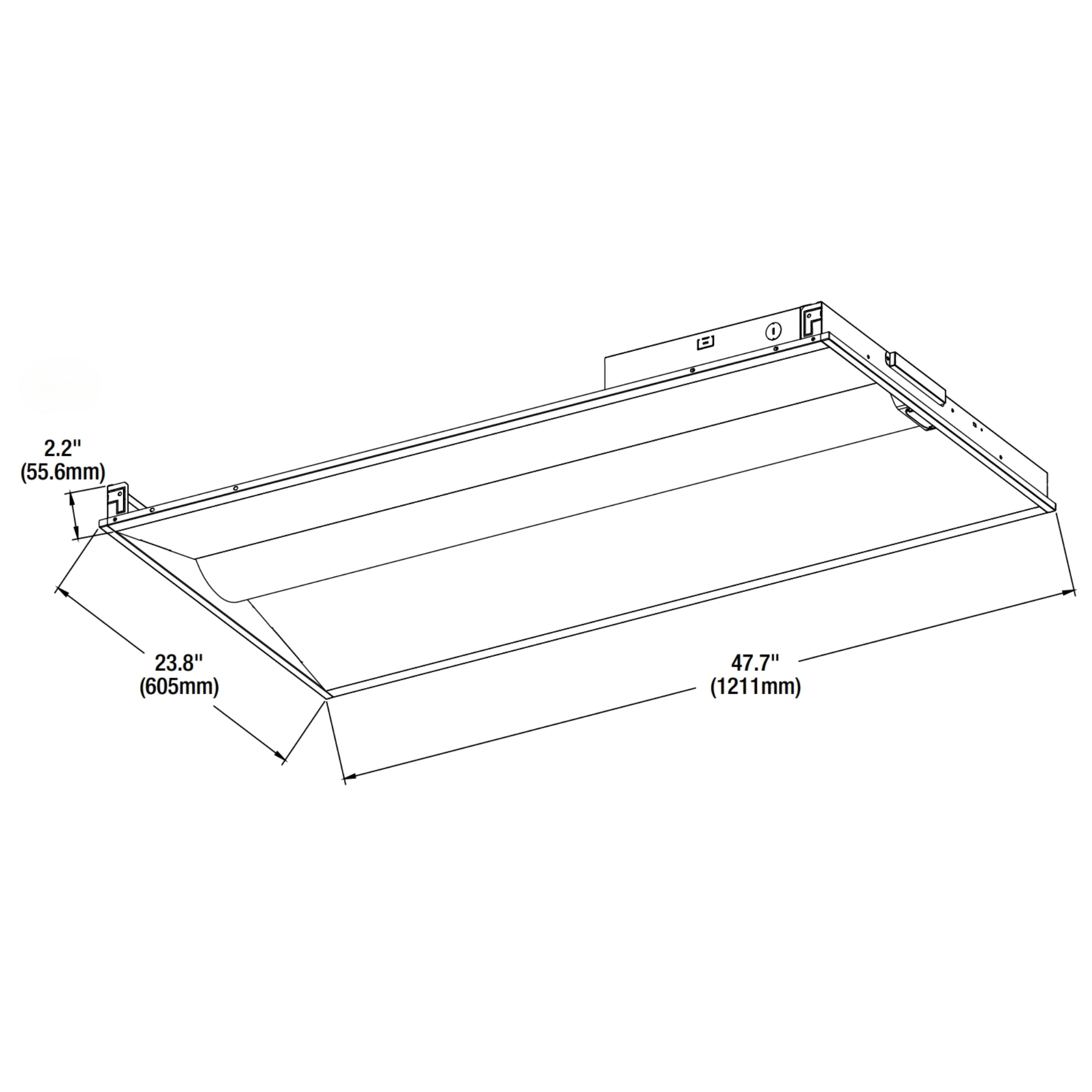 2x4 LED Troffer Light - 8625 Lumens, 69W, 3500K/4000K/5000K Color Temperature, 120-347V - Perfect for Office Lighting, Warehouse, and Commercial Spaces