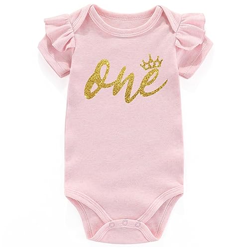 One 1st Birthday Pink A42