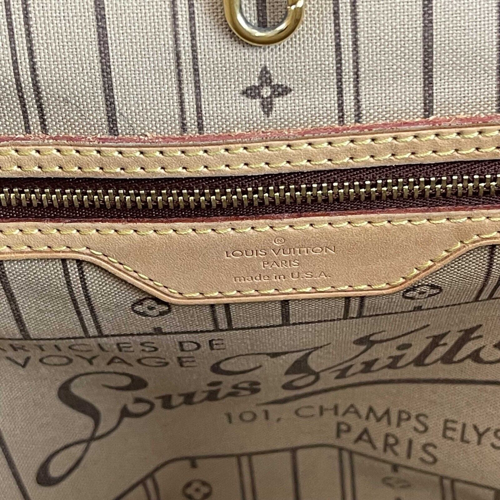 Louis Vuitton Neverfull MM Monogram Canvas Tote Bag - Stylish Designer Handbag for Women, Perfect for Work, Travel & Everyday Use