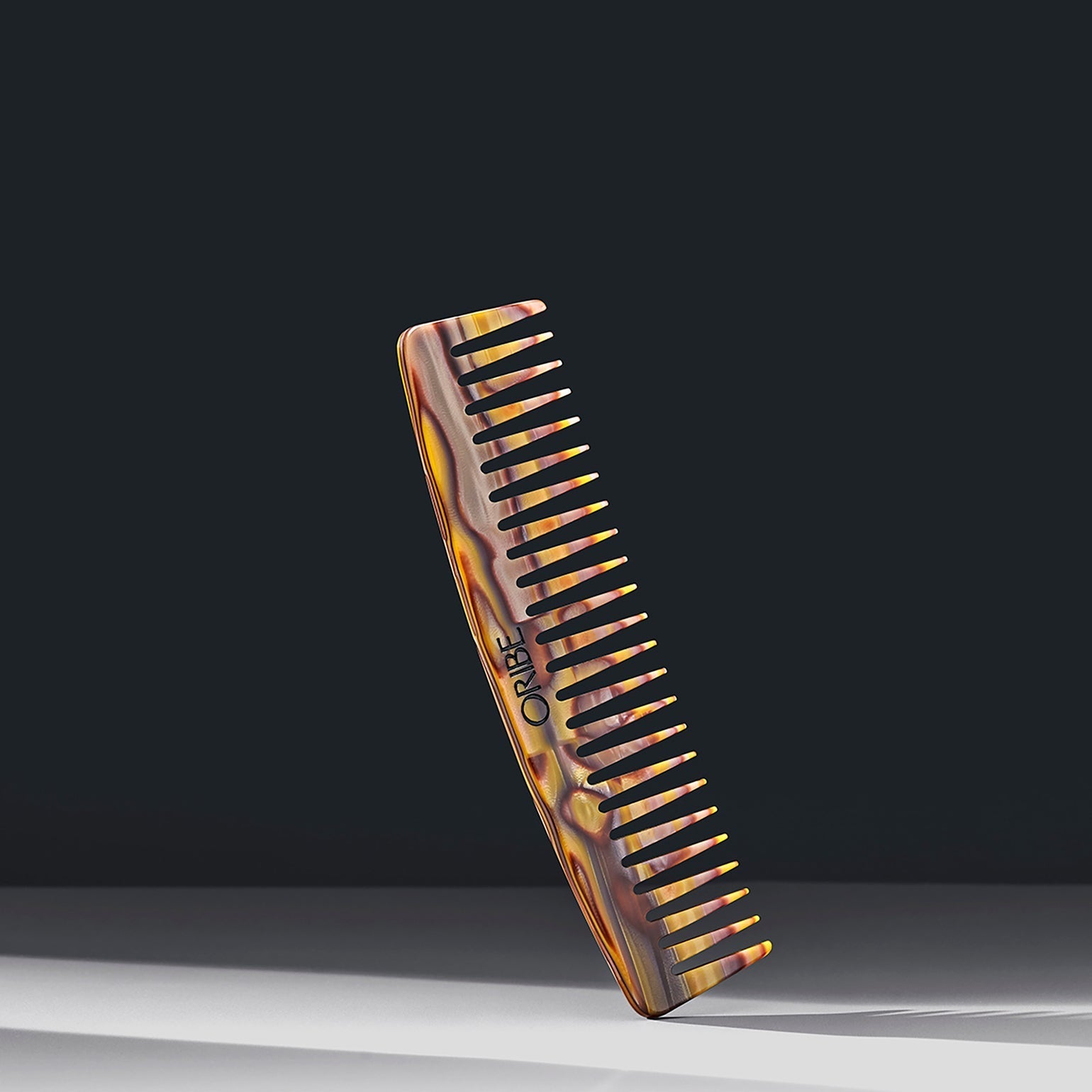 Italian Resin Wide Tooth Comb for Detangling Wet & Dry Hair - Gentle Styling for Men & Women - Perfect for Home, Salon & Travel Use