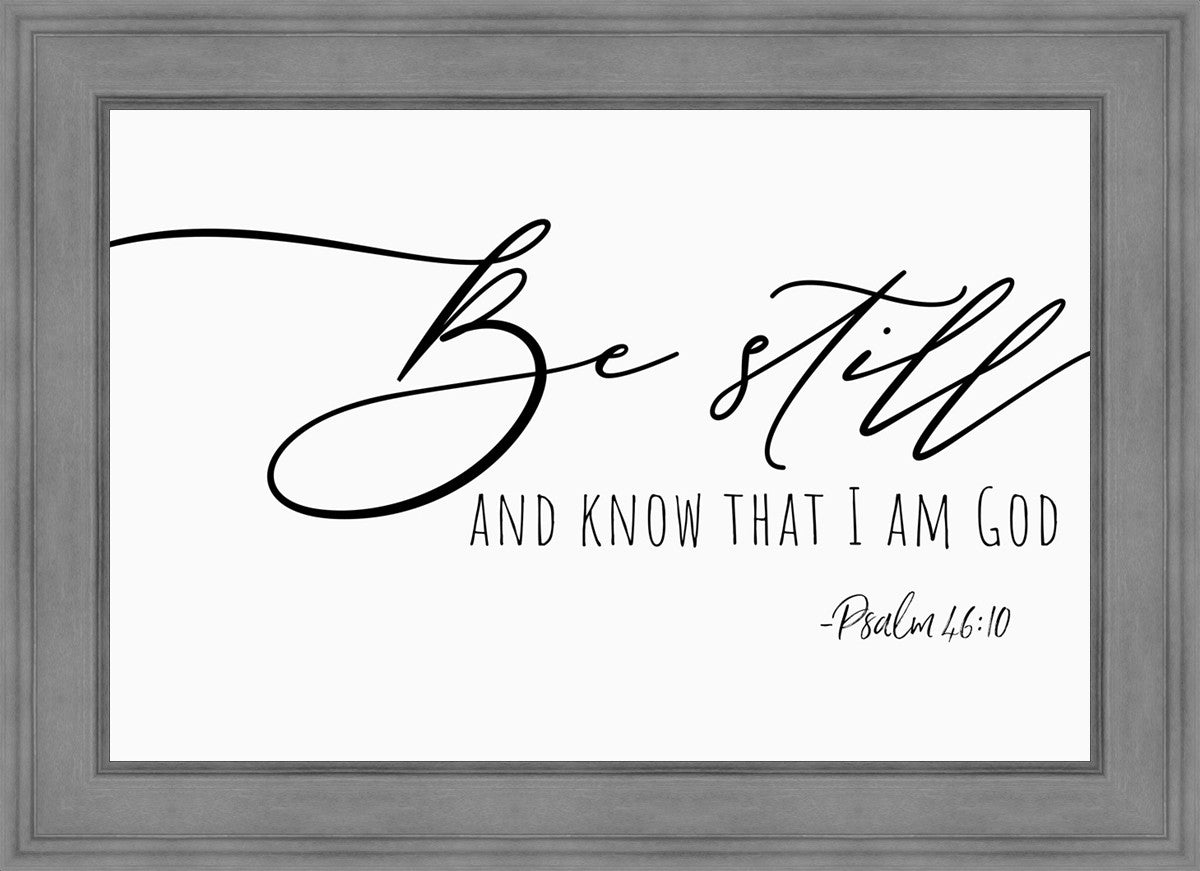 Be Still By Paige Tilly - Inspirational Wall Art Decor for Home & Office - Perfect for Living Room, Bedroom or Gift Giving