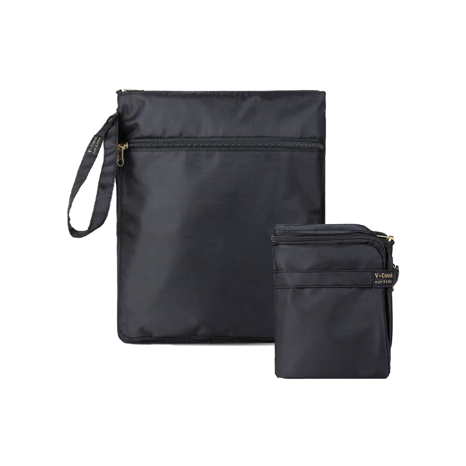 Portable Breast Pump Bag with Wet/Dry Compartments - Insulated Waterproof Diaper Organizer for Travel, Includes Staging Mat & Removable Liner - Perfect for Working Moms, Hospital Visits & On-the-Go Pumping