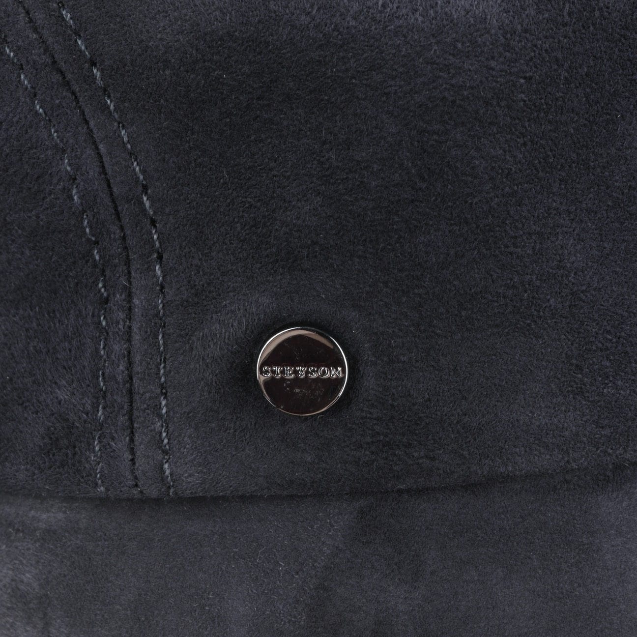 Stetson Goat Suede Flat Cap - Classic Men's Vintage Style Hat for Casual Wear & Outdoor Activities