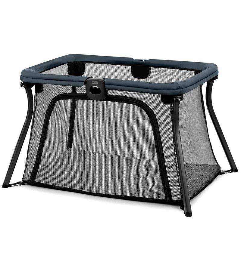 Chicco Alfa Lite Lightweight Travel Playard - Portable Baby Crib for Home & Travel, Midnight Blue | Perfect for Nursery, Daycare & Family Vacations