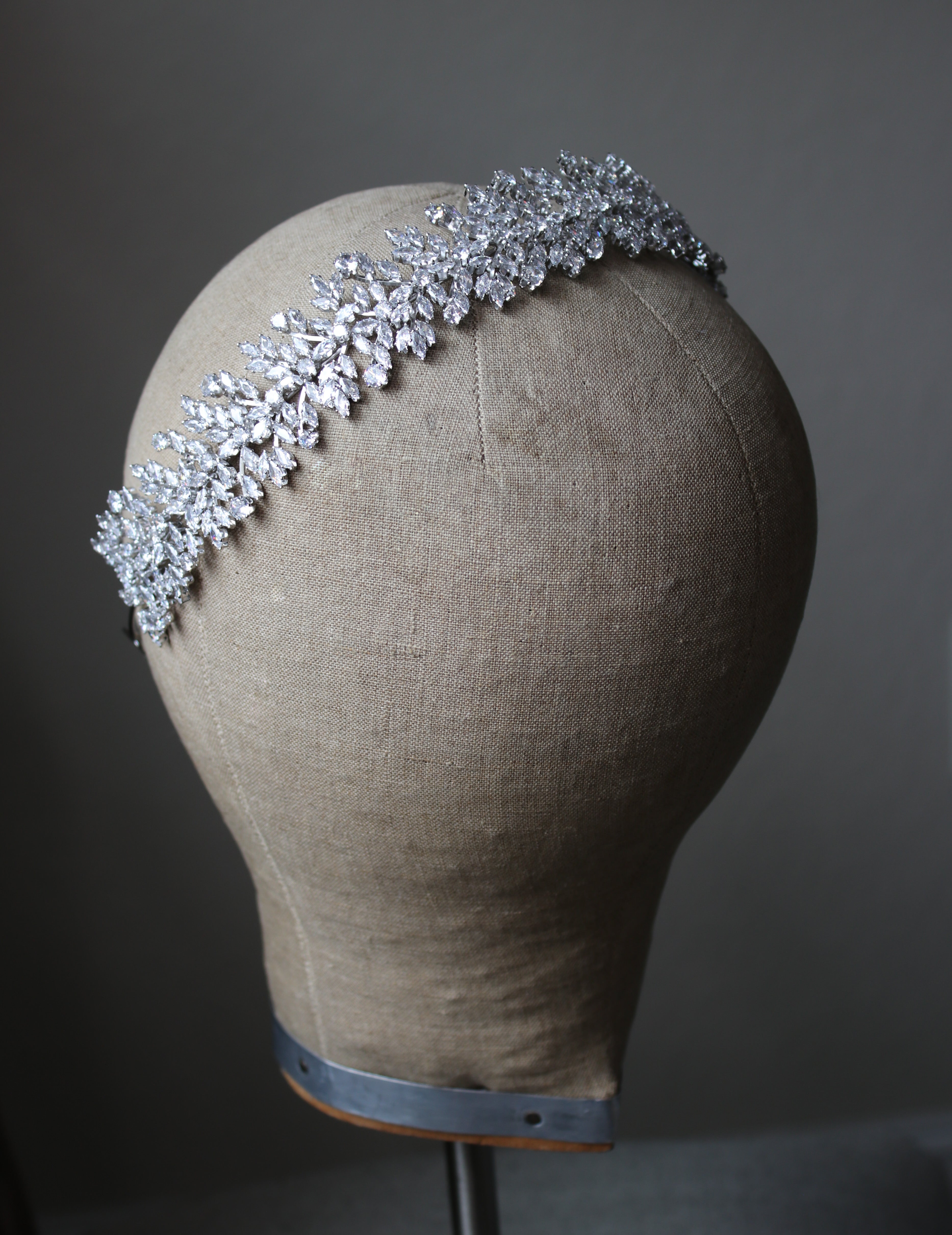 FIORENTINA Simulated Diamond Headband - Elegant Rhinestone Hair Accessory for Women, Bridal Party, Prom & Special Occasions