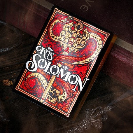 The Keys of Solomon Blood Pact Playing Cards - Occult Tarot Deck for Divination, Magic Rituals & Collectors | Perfect for Gothic Games, Spell Casting & Mystic Gatherings