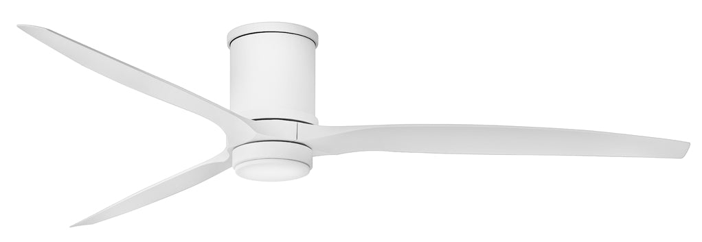 Modern Hover Flush Mount Ceiling Fan with Remote Control - Energy Efficient LED Light - Quiet DC Motor - Perfect for Bedroom, Living Room, and Office Spaces
