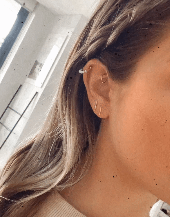 Bar Stud Earrings for Women - Minimalist Stainless Steel Jewelry - Perfect for Everyday Wear & Gifts