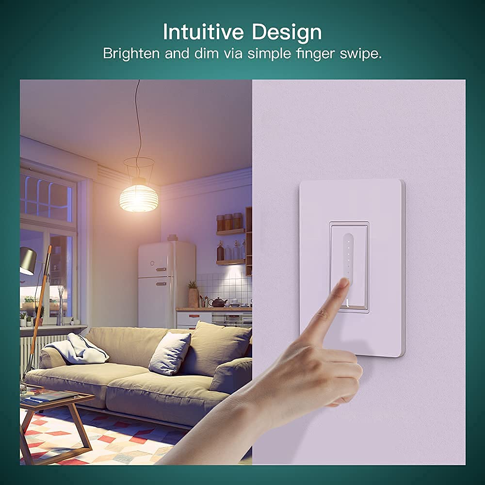 TREATLIFE 4 Pack Smart Dimmer Switch & 4 Pack Smart Light Switch Bundle - WiFi Enabled, Works with Alexa & Google Home - Perfect for Home Automation & Smart Lighting Control