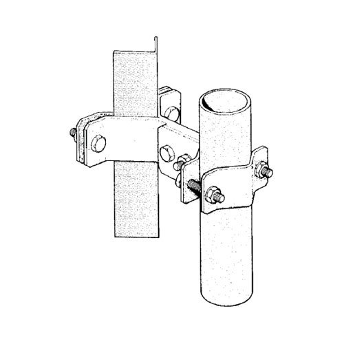 Sinclair CLAMP015B Pipe to Angle Tower Clamp - Heavy Duty Steel Bracket for Utility Poles, Fencing & Construction (Each) - Perfect for Electrical, Telecom & Structural Support Projects