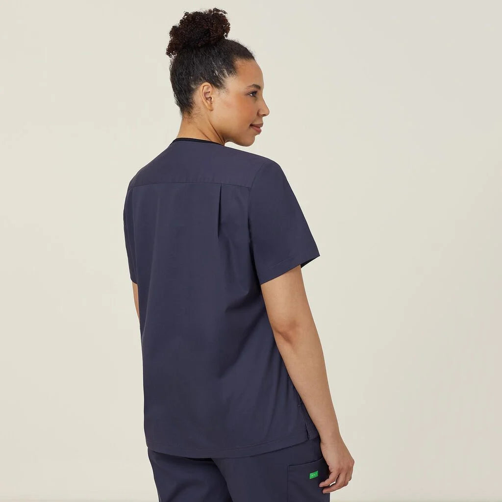 Next Generation Antibacterial Active Nightingale Scrub Top - Comfortable Medical Uniform for Nurses & Healthcare Workers - Perfect for Hospitals, Clinics & Long Shifts