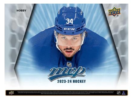 2023-2024 TSV MVP Hockey Hobby Box - 20 Packs (160 Cards) | NHL Trading Cards Collection for Collectors & Fantasy Sports Fans | Perfect for Gifts, Tournaments & Memorabilia Displays