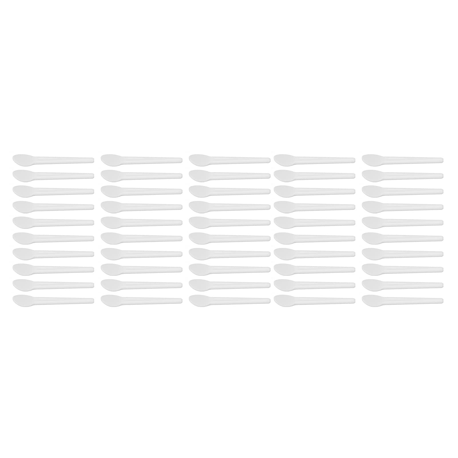 50pcs Reusable Plastic Cosmetic Spatulas - Makeup Cream & Lotion Applicator for Face, Body & Travel - Perfect for Skincare Jars, Beauty Containers & Salon Use
