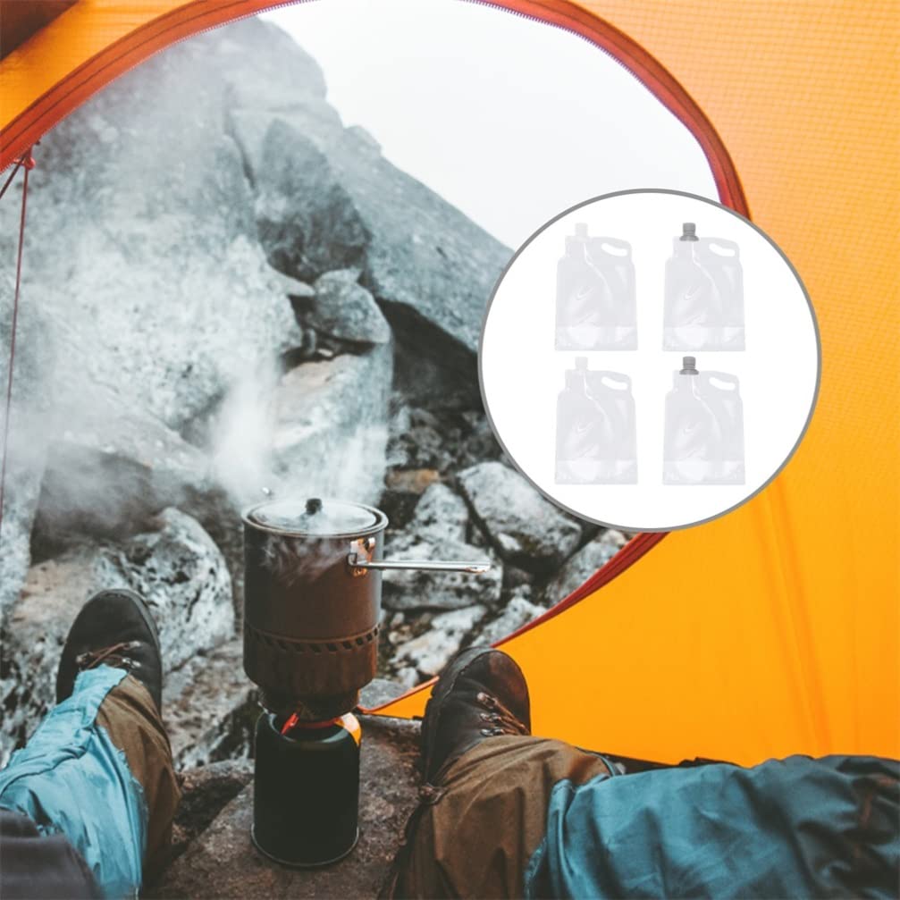 BESPORTBLE 4pcs Collapsible Kettle - Portable Camping Water Bottle for Travel & Hiking