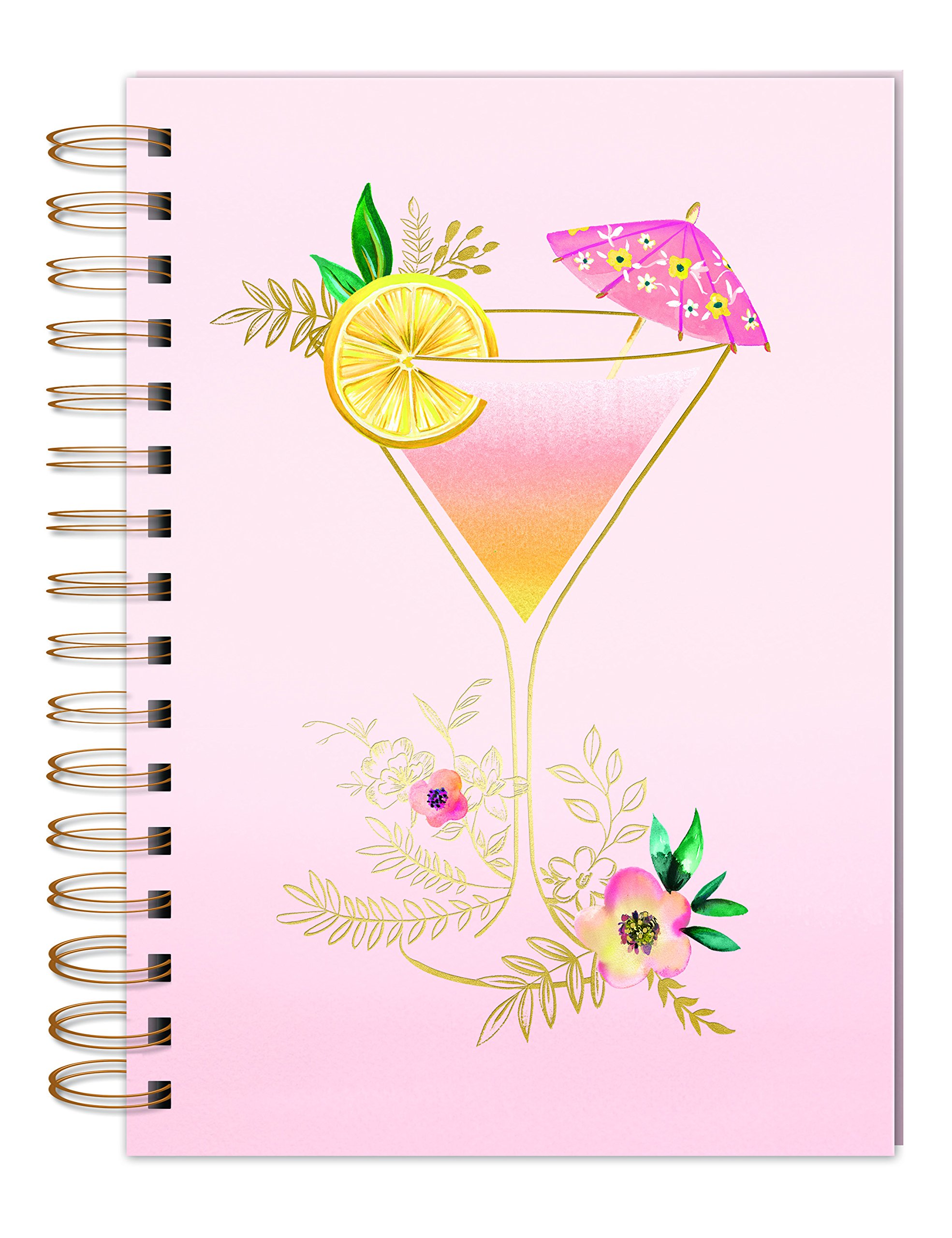 Blush Pink Spiral Bound Journal Notebook for Women - A5 Size, 120 Pages, Lined Paper - Perfect for Writing, Note Taking, Journaling & Gift Giving
