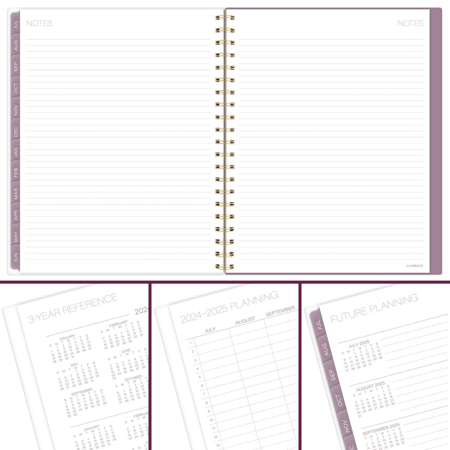 Cambridge Planner 2024-2025 Academic Year - Weekly & Monthly Large 8.5