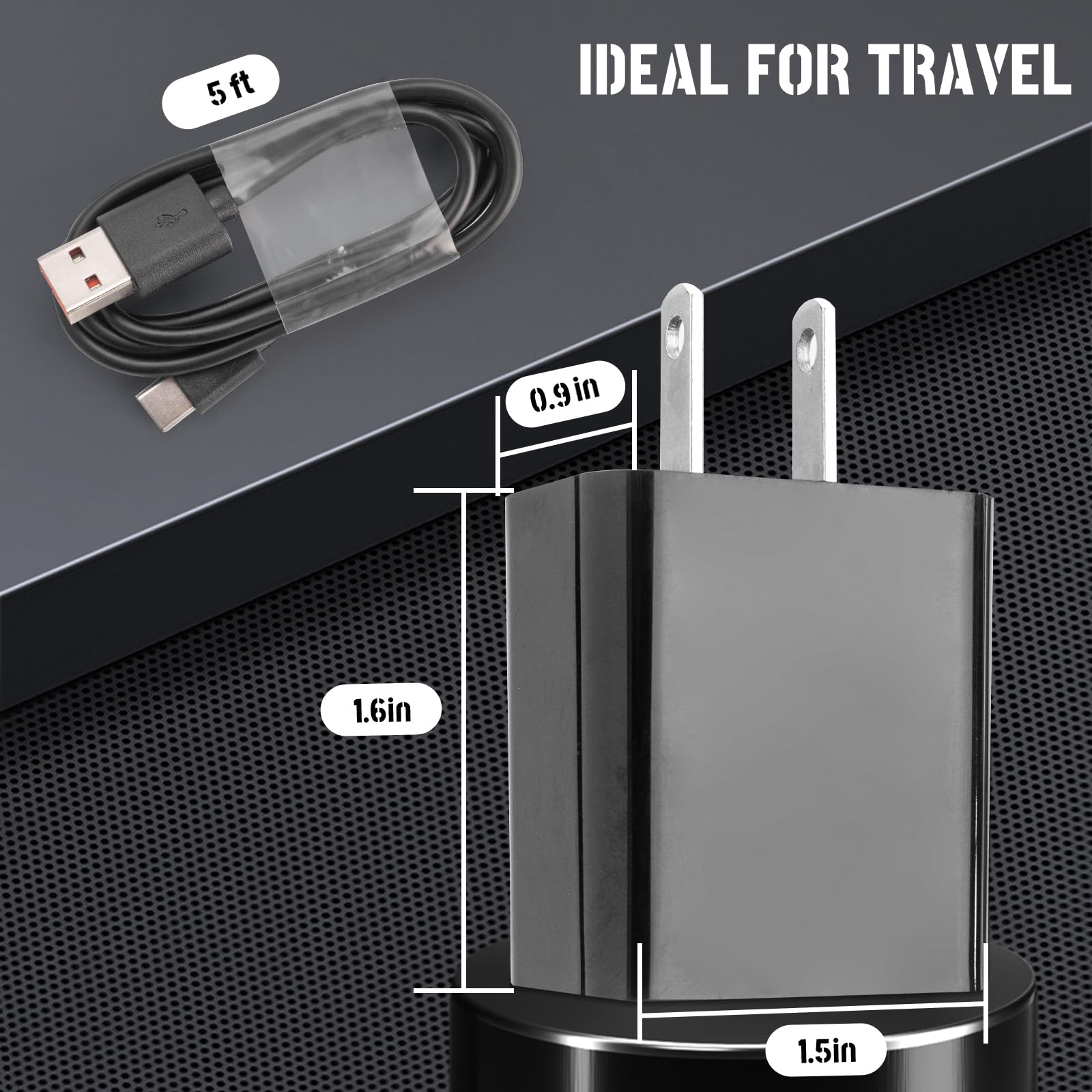 Fast Charging Micro USB Cable - High-Speed Charger Cord for Wireless Bluetooth Speakers, Headphones, Headsets & Earphones | Perfect for Home, Office & Travel Use