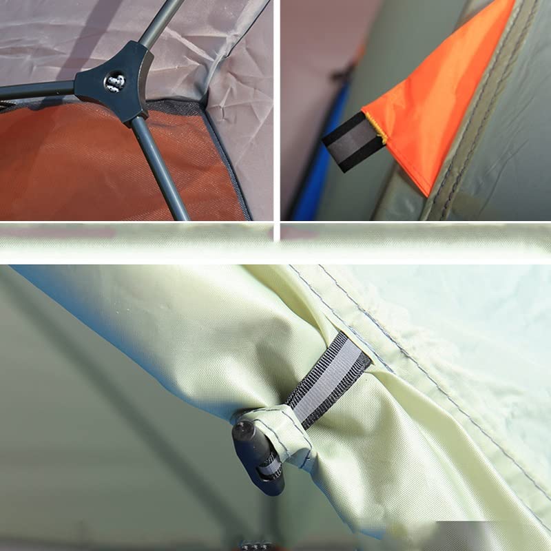 LUKEO Double Layer Aluminum Pole Solo Outdoor Camping Tent - Lightweight & Portable Backpacking Tent for Hiking, Travel & Adventure