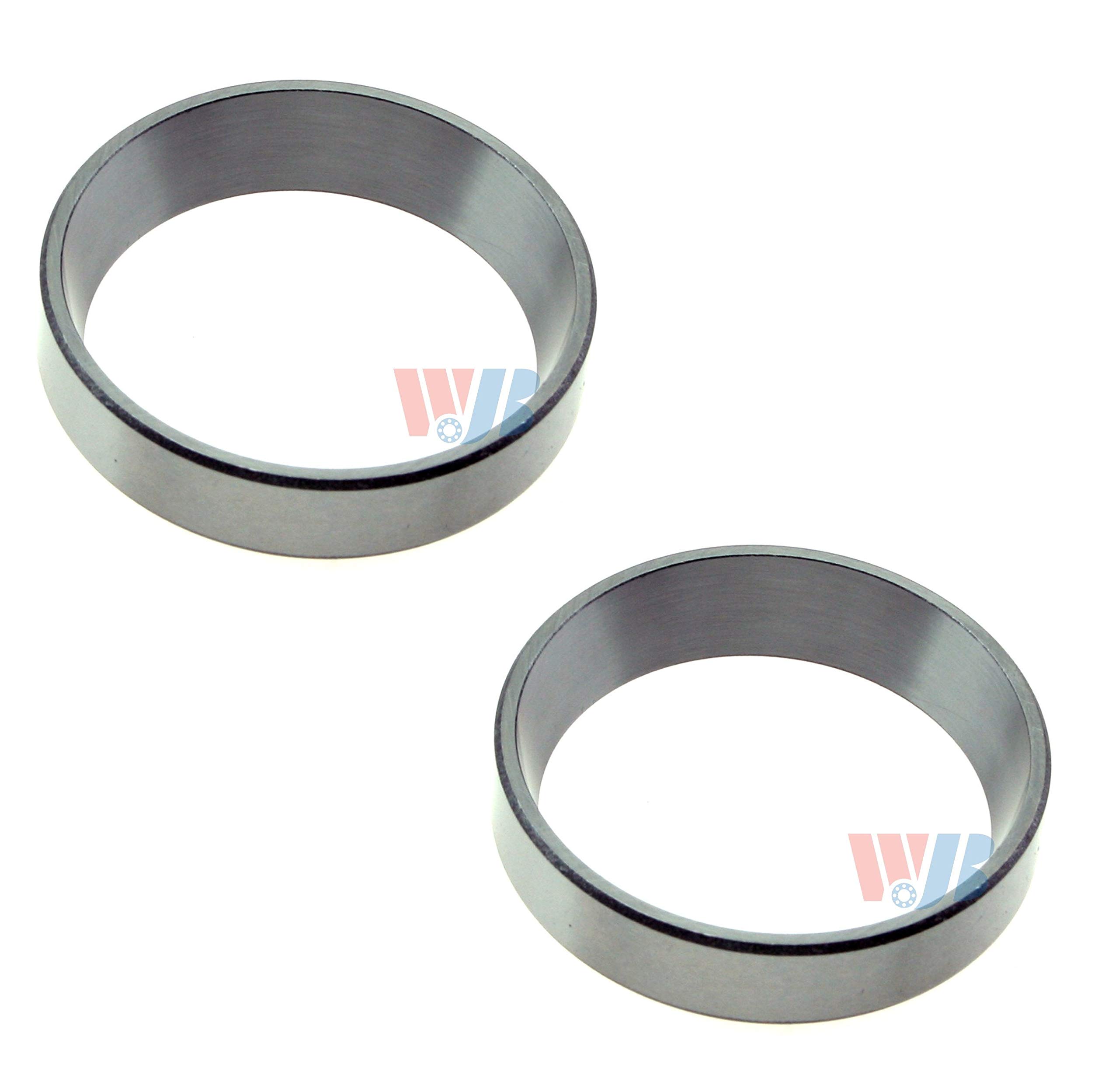 2 Pack Front Outer WJB Wheel Bearing Races - Compatible with Dodge Ford Plymouth Vehicles - Perfect for DIY Auto Repairs & Maintenance