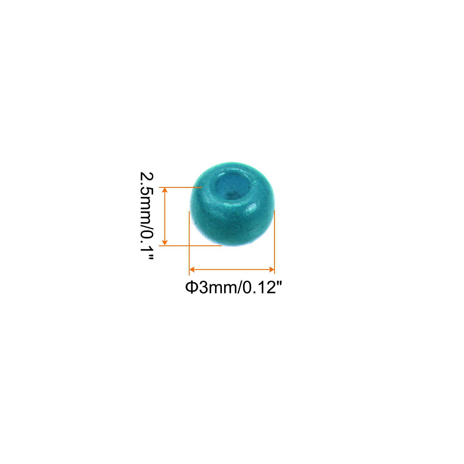 HARFINGTON 6000Pcs 3mm Small Glass Beads - 8/0 Round Loose Seed Beads for Jewelry Making, DIY Bracelets, Earrings, Rings - Blue Green - Perfect for Crafting, Scrapbooking & Home Decor Projects