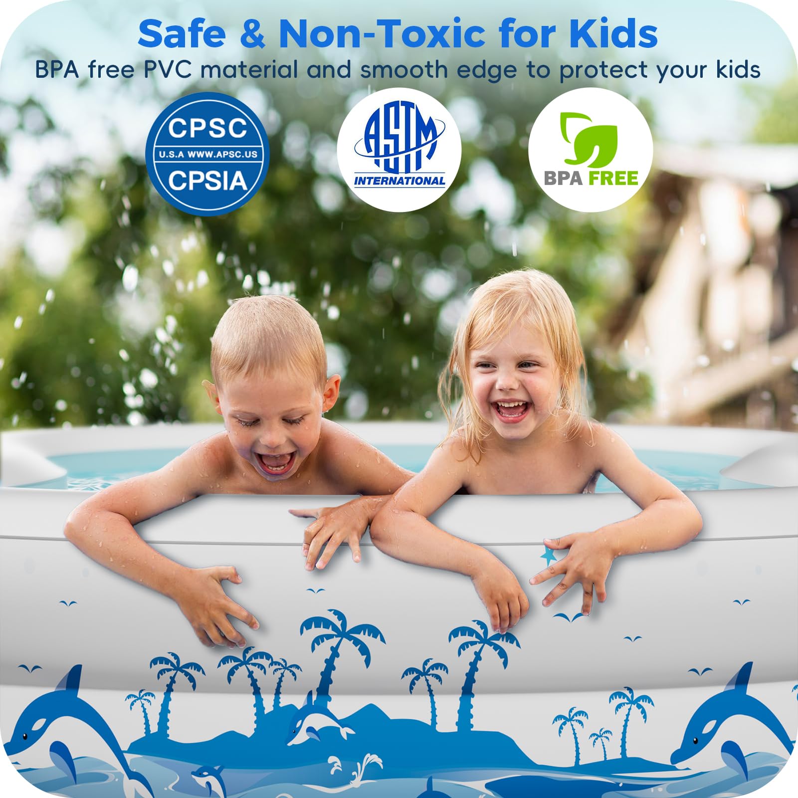 Best Inflatable Pool for Kids & Adults - 130