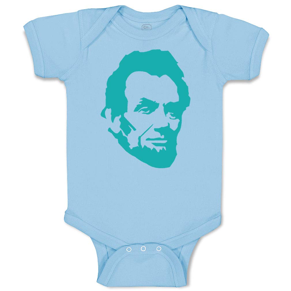 Funny Abraham Lincoln Baby Bodysuit - Cotton Outfit for Boys & Girls - Perfect for Playtime & Photos