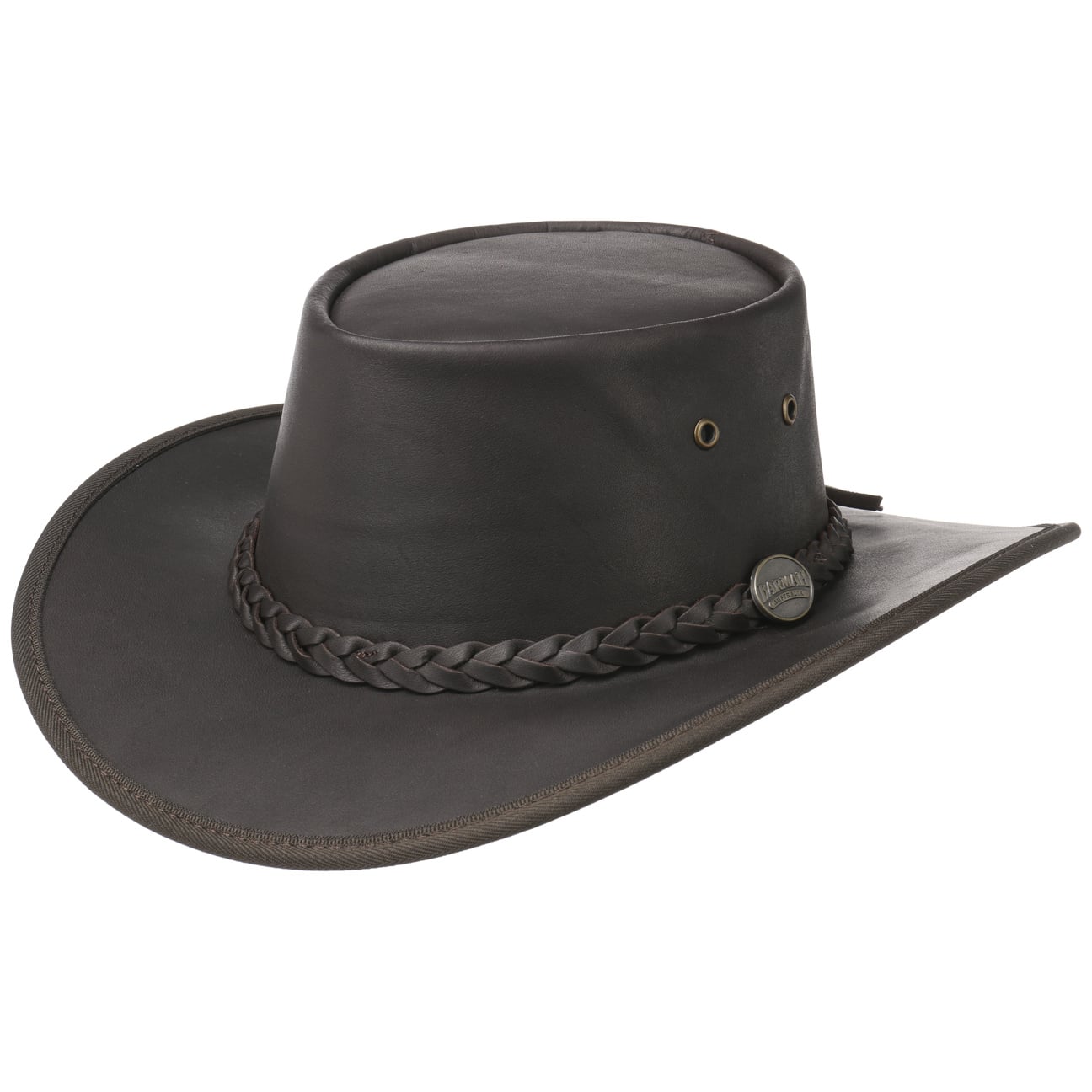 Premium BARMAH Outback Leather Hat - Durable & Stylish Cowhide Bush Hat for Men & Women - Perfect for Outdoor Adventures, Hiking, and Travel