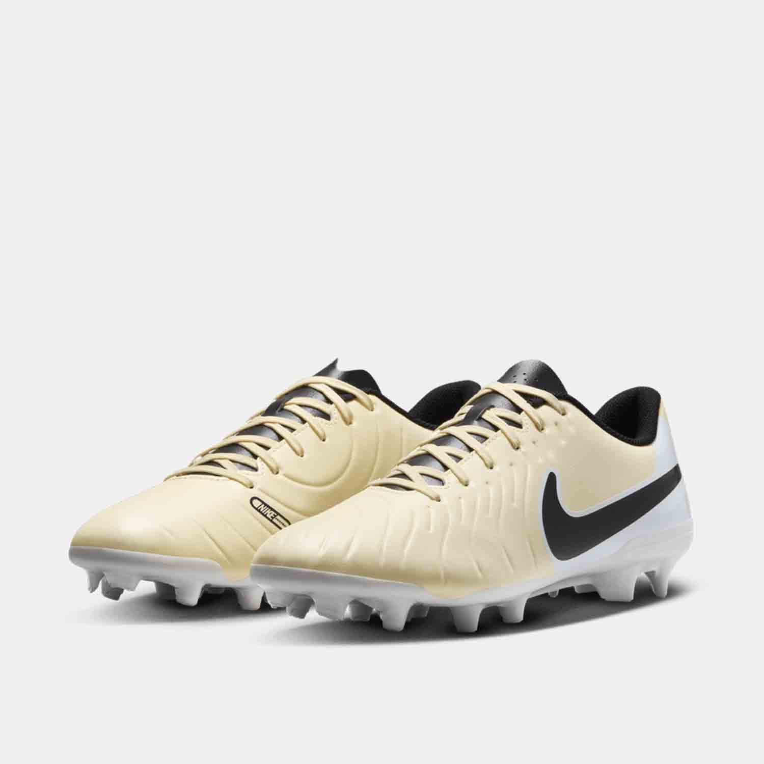 Nike Tiempo Legend 10 Club Soccer Cleats - Men's Firm Ground Football Boots with Premium Leather for Enhanced Control | Perfect for Training, Matches & Turf Play