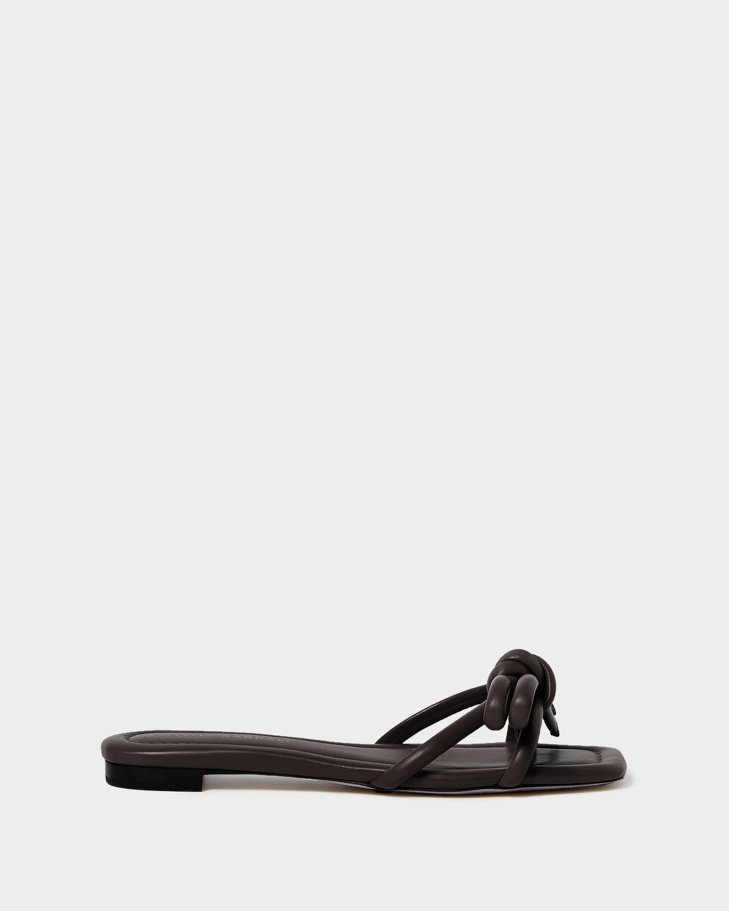 Hadley Chocolate Bow Sandal - Women's Comfortable Flat Sandals for Summer | Casual Walking, Beach Vacation, and Everyday Wear
