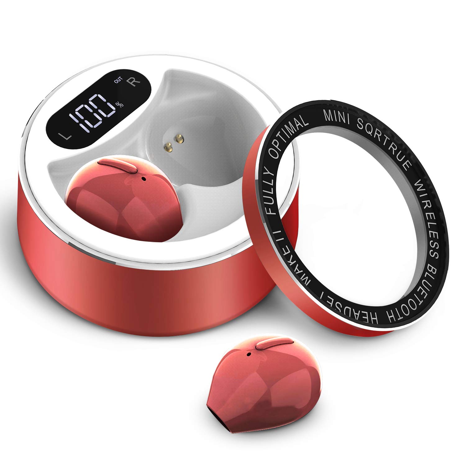 SZHTFX Small Invisible Bluetooth Earbuds - Mini Wireless Discreet Earbuds with Clear Sound for Music, Calls & Work - Perfect for Home Office, Gym & Daily Commute