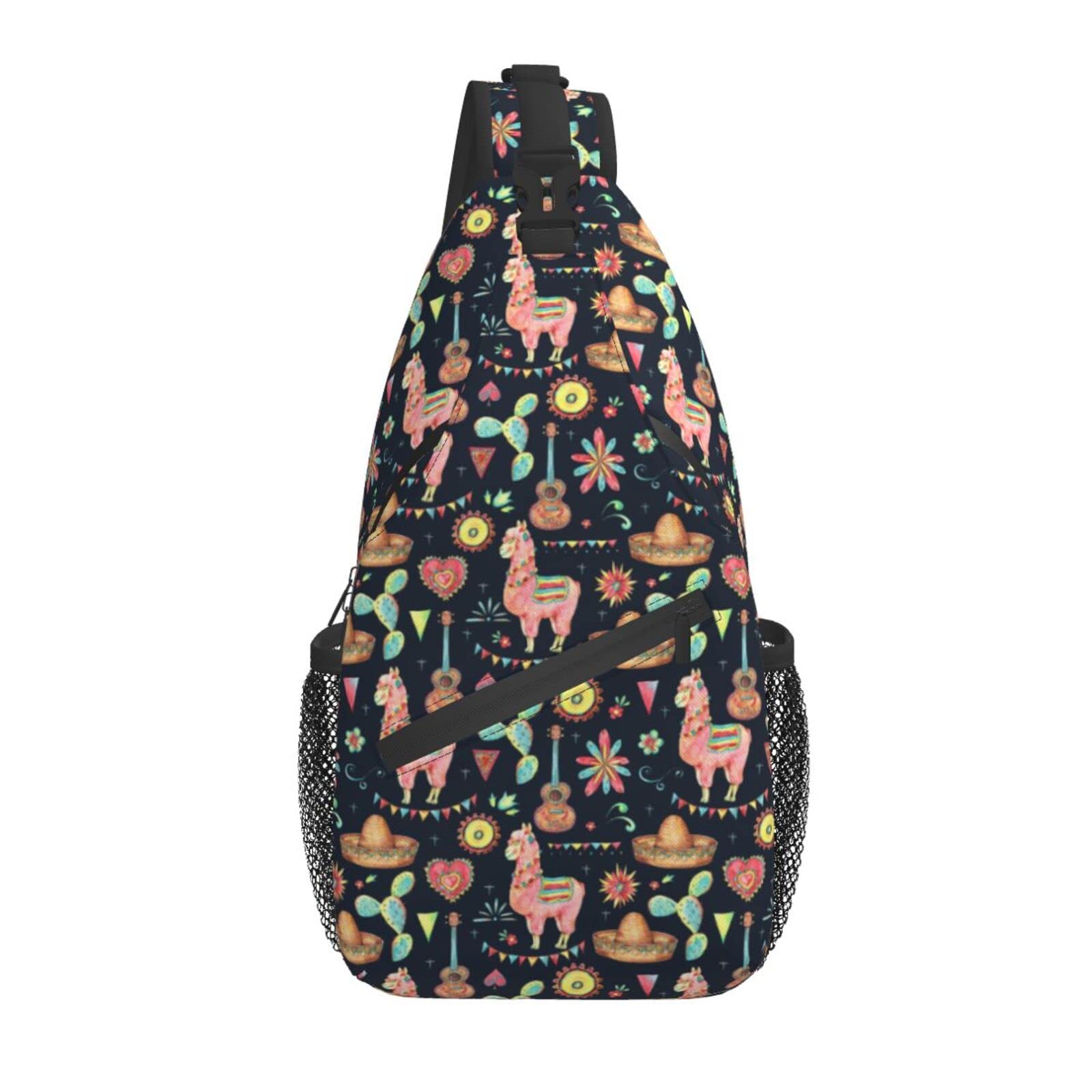 HOCLOCE Unisex Chest Bag for Travel & Hiking - Alpaca Design
