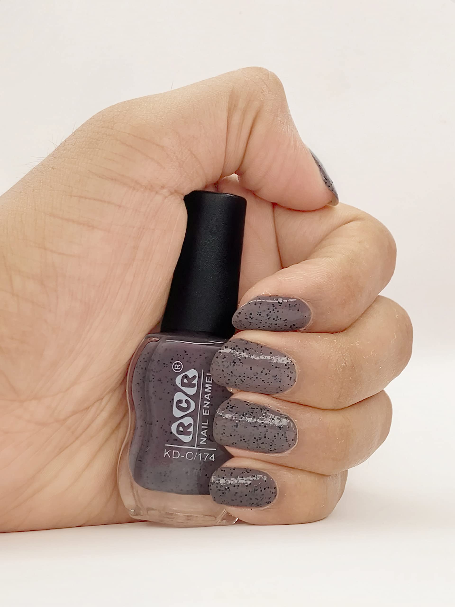 RCR Matte Nail Polish - Gravel Cookies Crumble Color (CC04, 12ml) | Long-Lasting Vegan Nail Lacquer for Salon-Quality Manicures at Home | Perfect for Everyday Wear, Special Occasions & Nail Art Designs