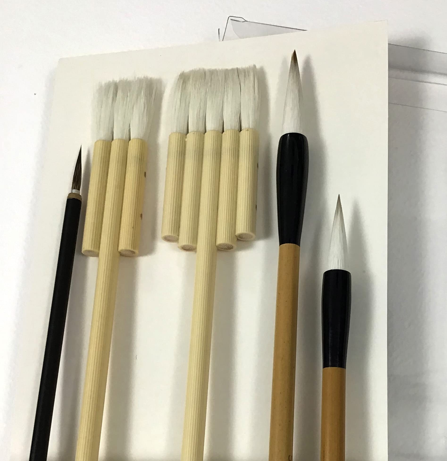 Michael Solovyev Signature Watercolor Brush Set - 5-Piece Handcrafted Natural Hair Paint Brushes for Artists (Flat, Calligraphy & Liner) with Wooden Handles - Perfect for Watercolor Painting, Calligraphy & Fine Art Projects