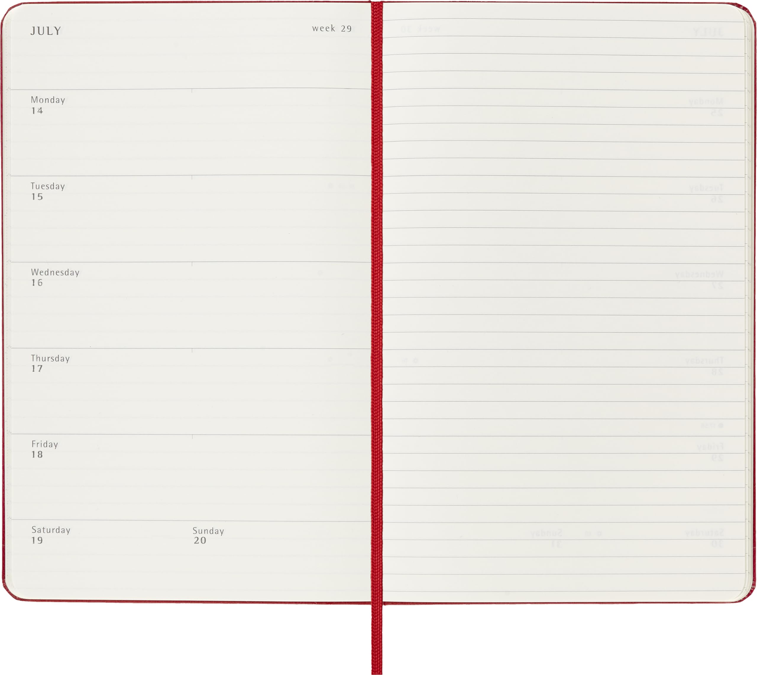 Moleskine Classic 18-Month Weekly Planner 2024-2025 - Large 5