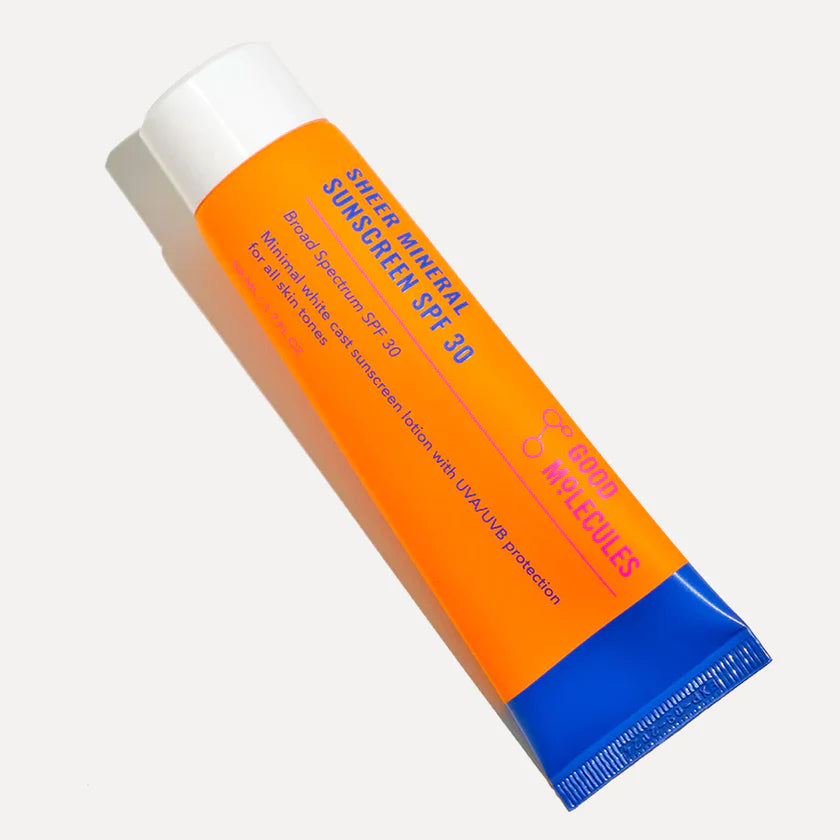 Best Sheer Mineral Sunscreen SPF 30 for Face & Body - Natural Zinc Oxide Protection - Lightweight, Non-Greasy Formula - Perfect for Daily Use, Beach & Outdoor Activities