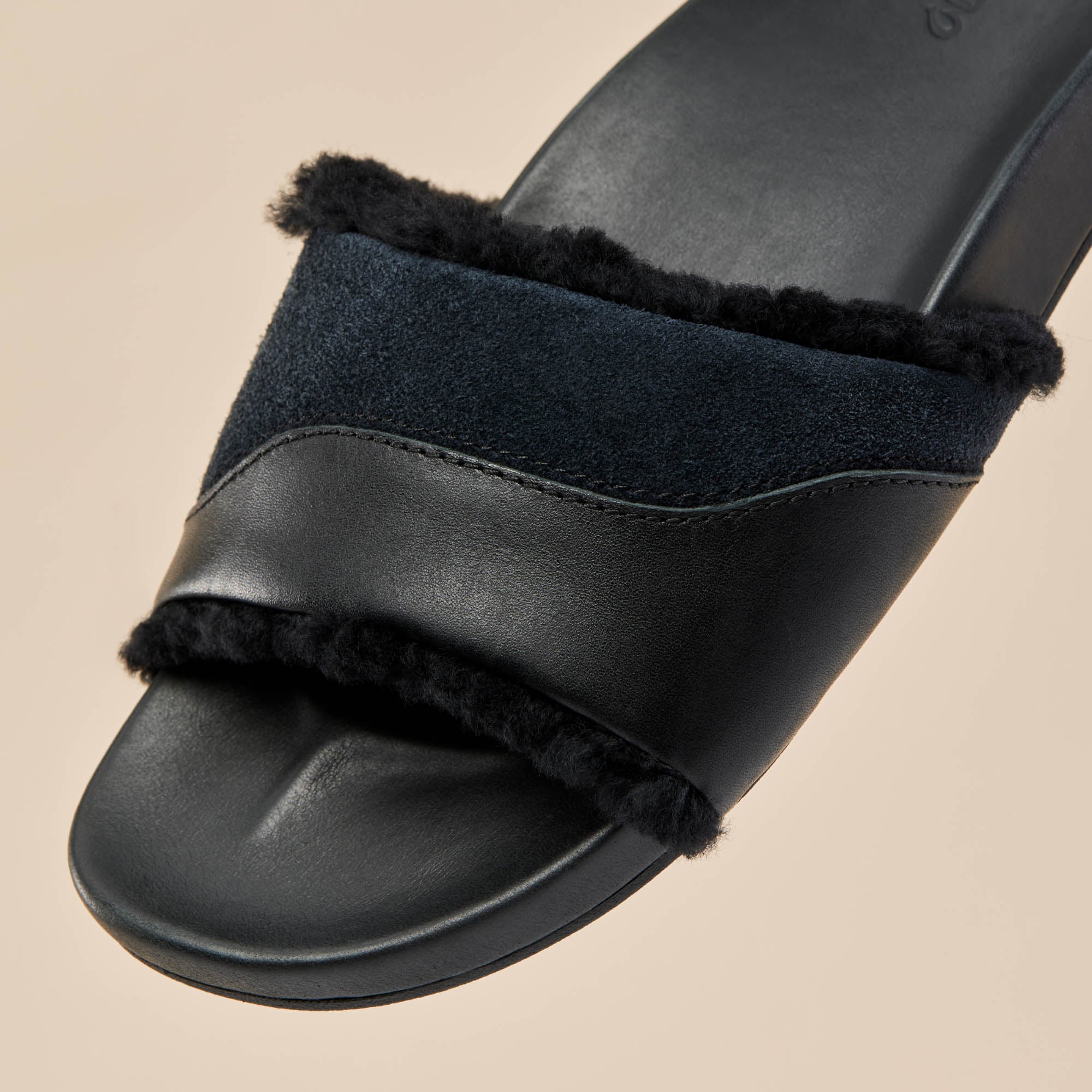 Hala Slide Sandals for Women - Black Comfortable Beach Slides - Perfect for Pool, Beach, and Summer Outdoor Activities