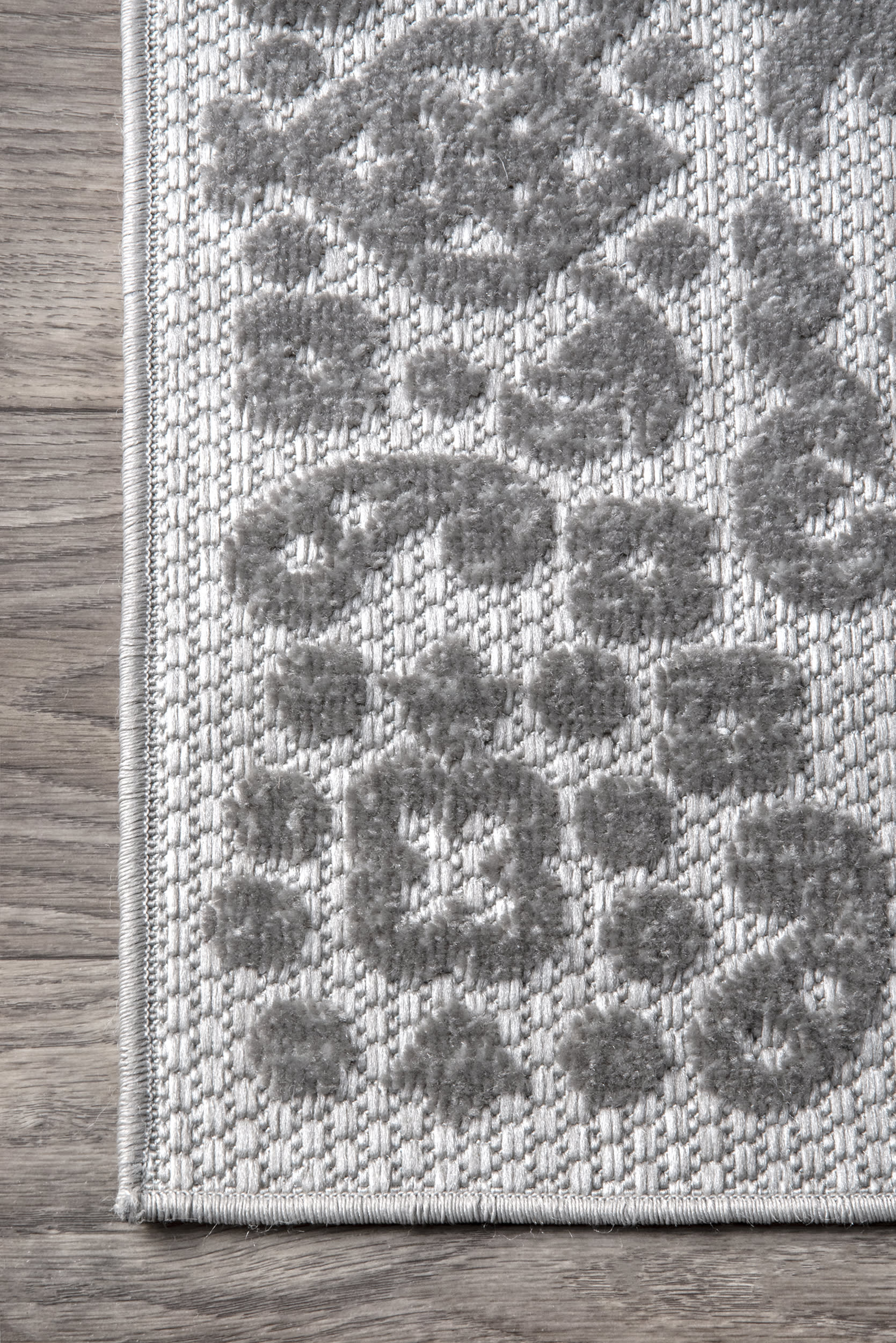 Premium Castle Medallion Indoor/Outdoor Area Rug - Soft & Durable Grey Floor Mat for Living Room, Bedroom, Patio, Deck - Water & Stain Resistant