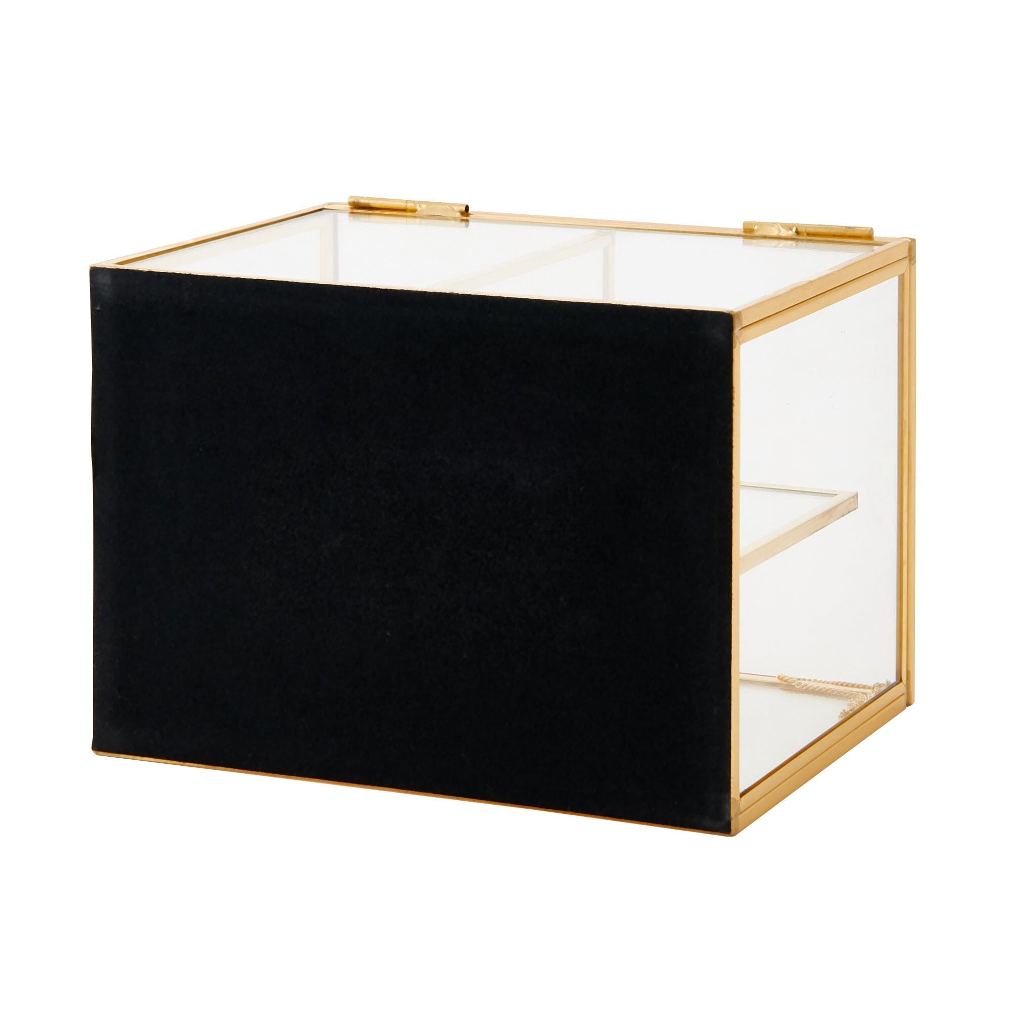 Premium Glass Storage Organizer with Soft Cotton Case - Perfect for Jewelry, Sunglasses & Small Accessories at Home or Travel