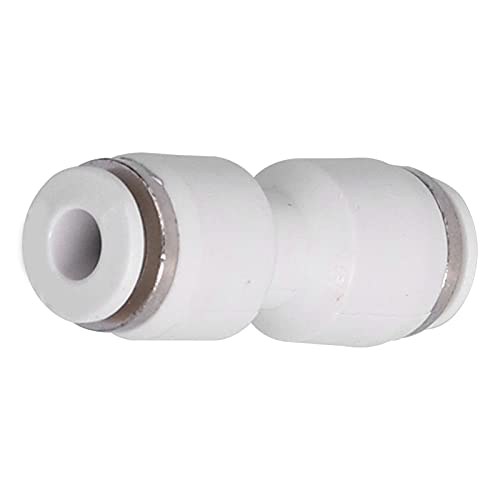 Push Connect Fittings - Straight Lightweight PBT Plastic Air Line Fittings for Air Compressor (PU6, 50pcs) - Ideal for Pneumatic Tools, DIY Projects, and Industrial Applications