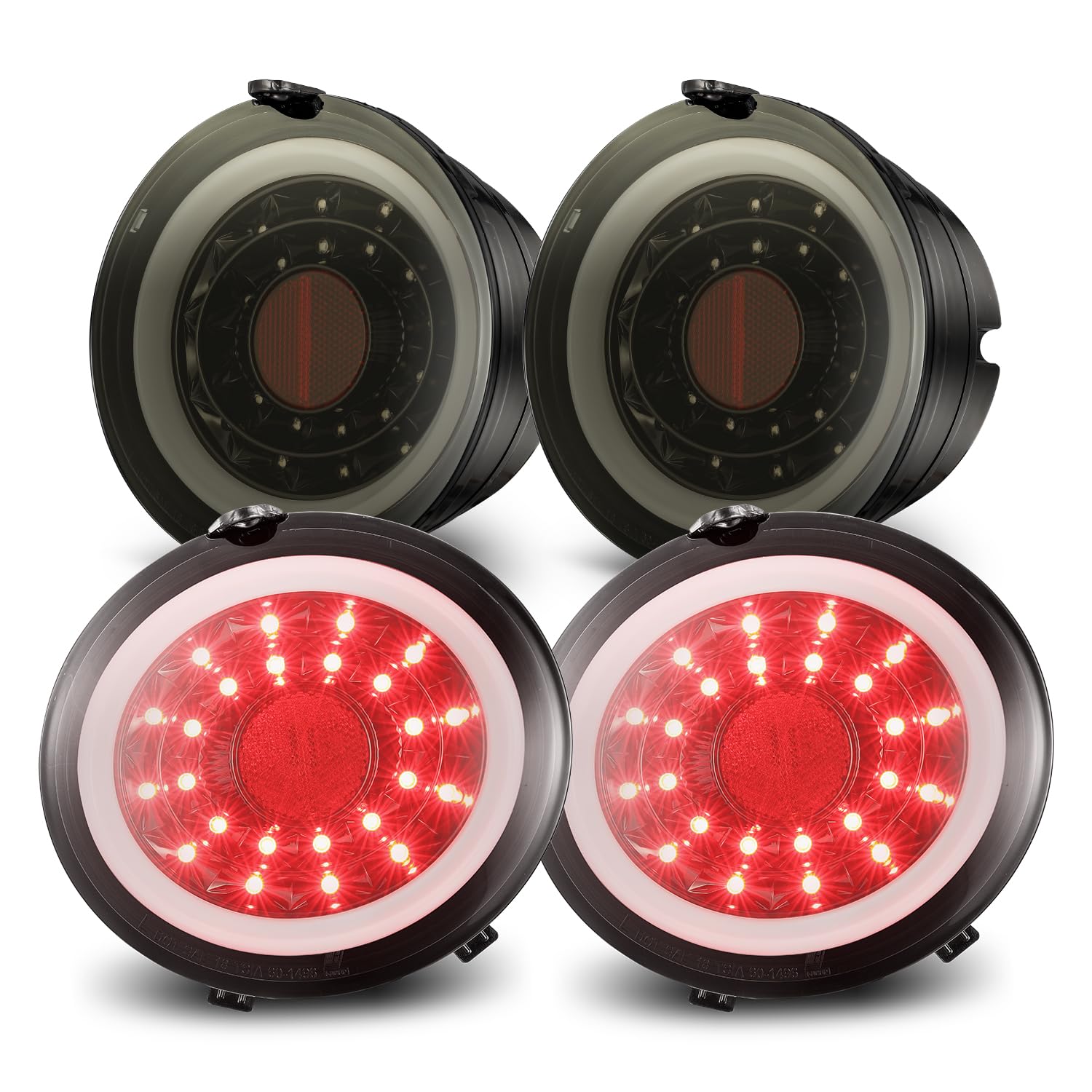 2005-2013 Chevrolet Corvette PRO-Series LED Tail Lights - Smoked Black - High Performance Brake Lights for C6 Corvette - Upgrade Your Sports Car Lighting for Better Visibility & Style
