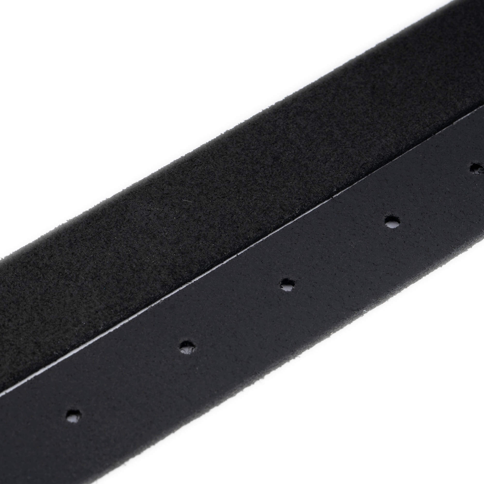 2.5 cm Black Suede Leather Replacement Belt Strap for Versace Buckles - Perfect for Designer Belt Repair & Fashion Accessories