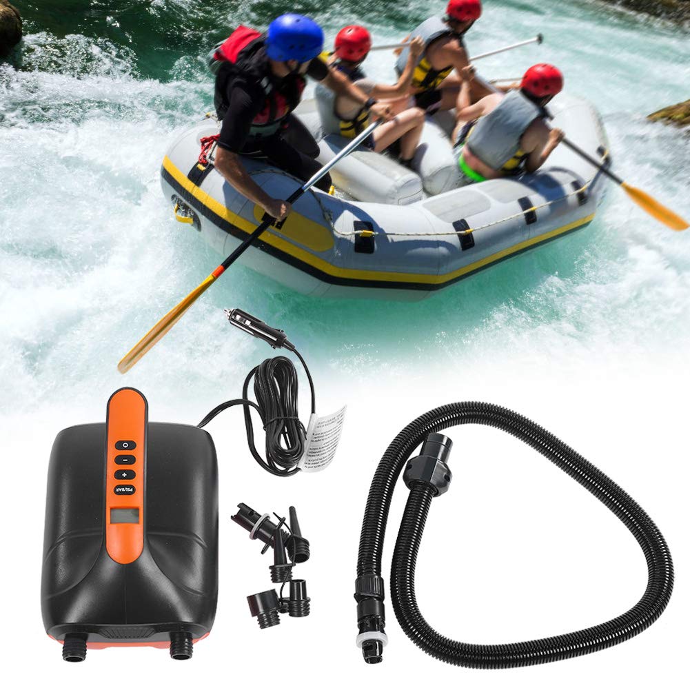 Portable Electric Air Mattress Pump - High Pressure 12V Digital Inflator for SUP, Paddle Board, Pool Floats, Air Beds | Fast Inflation for Camping, Travel & Outdoor Adventures