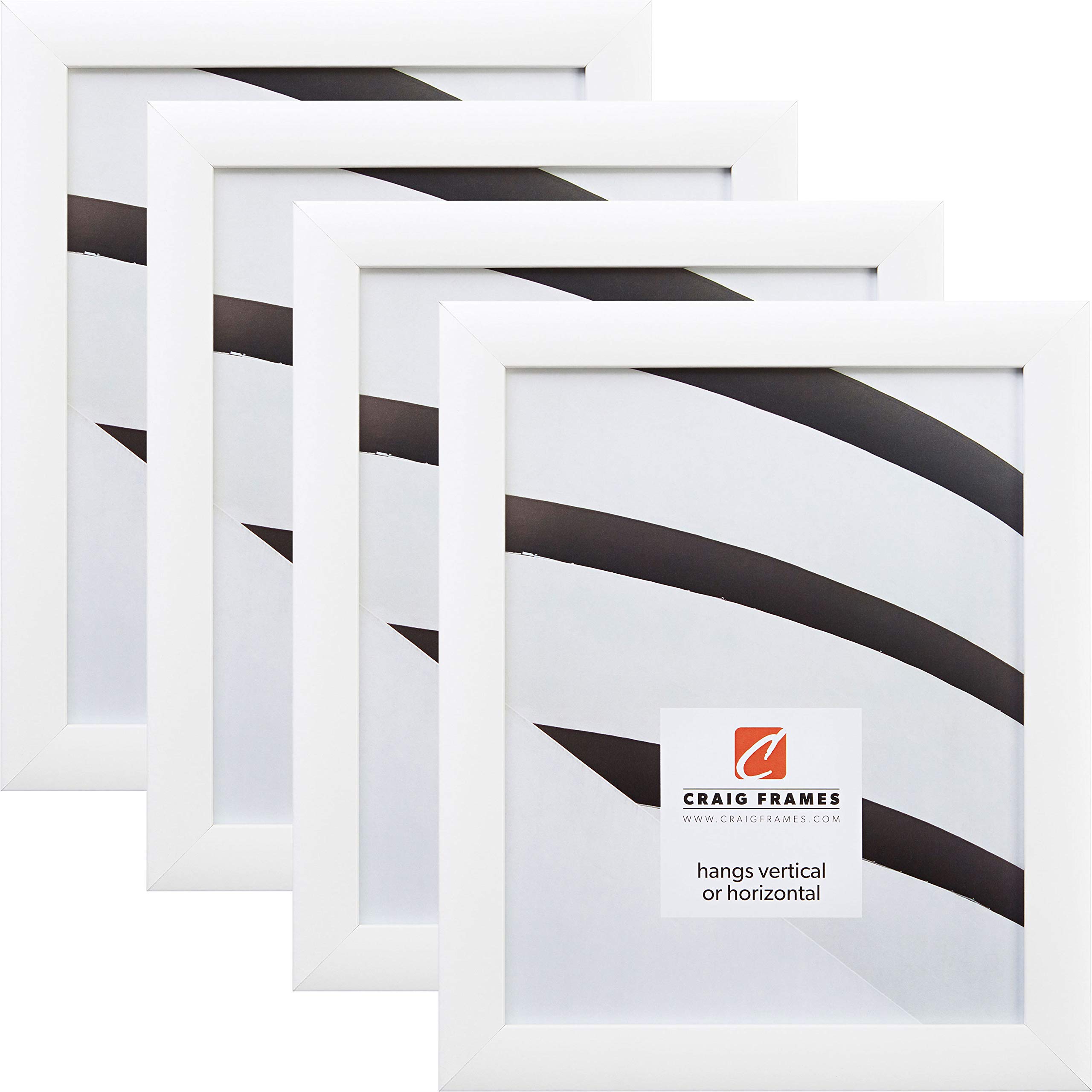 14x22 Inch White Picture Frames - Set of 4 for Wall Decor & Photos