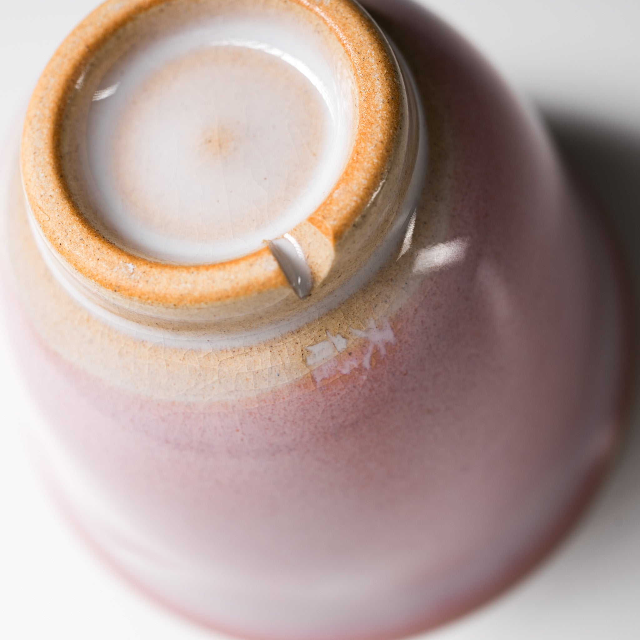 Tenryu Kiln Hagi Ware Tea Cup & Sake Cup - Milky Pink Ceramic - Handcrafted Japanese Pottery for Matcha, Sencha & Sake Drinking