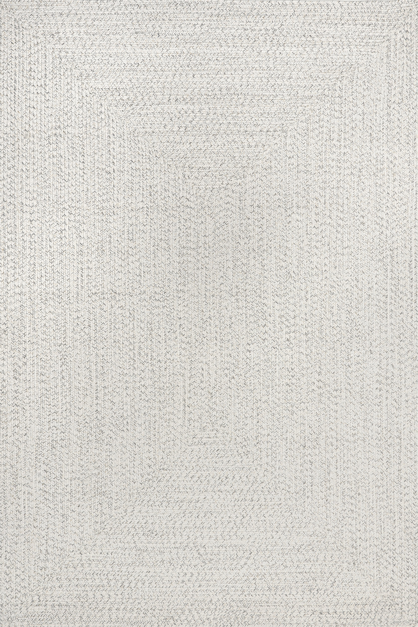 Hand Braided Indoor/Outdoor Area Rug - Ivory | Boho Chic Home Decor for Living Room, Patio & Bedroom | All-Weather Natural Fiber Floor Mat